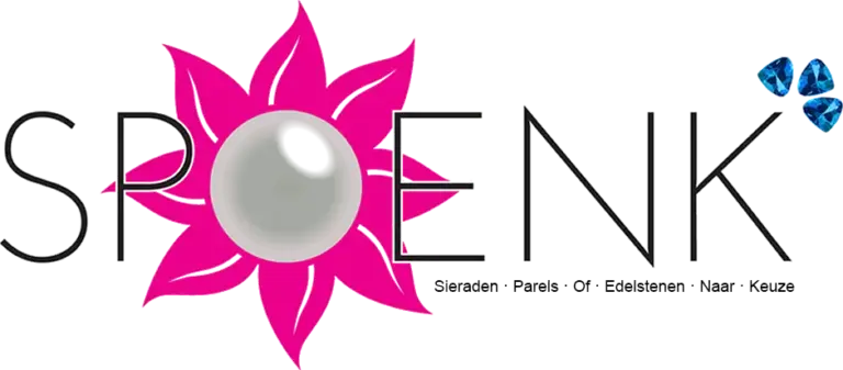 SPOENK logo with pink flower and pearl